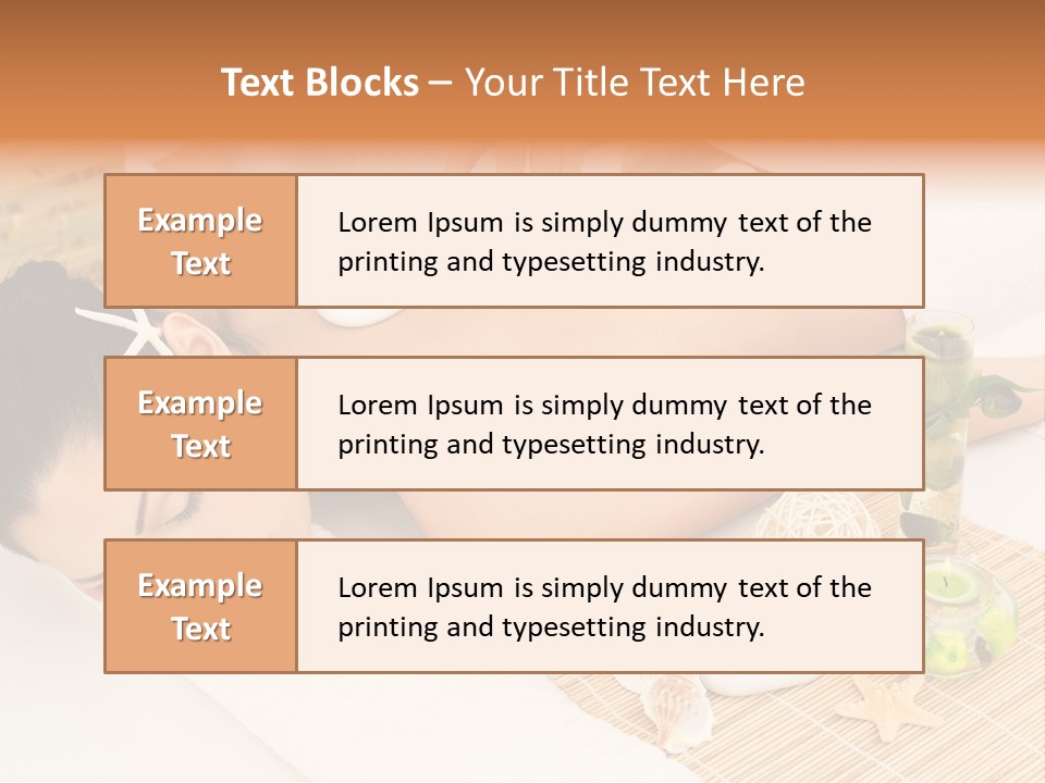 Girl Woman Spa Treatment PowerPoint Template