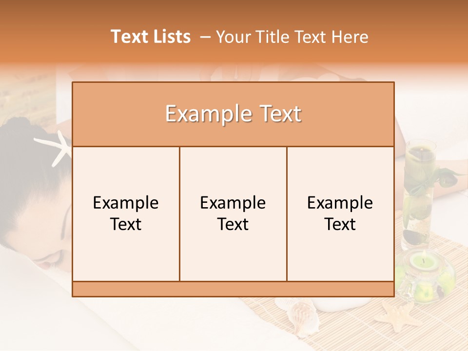 Girl Woman Spa Treatment PowerPoint Template