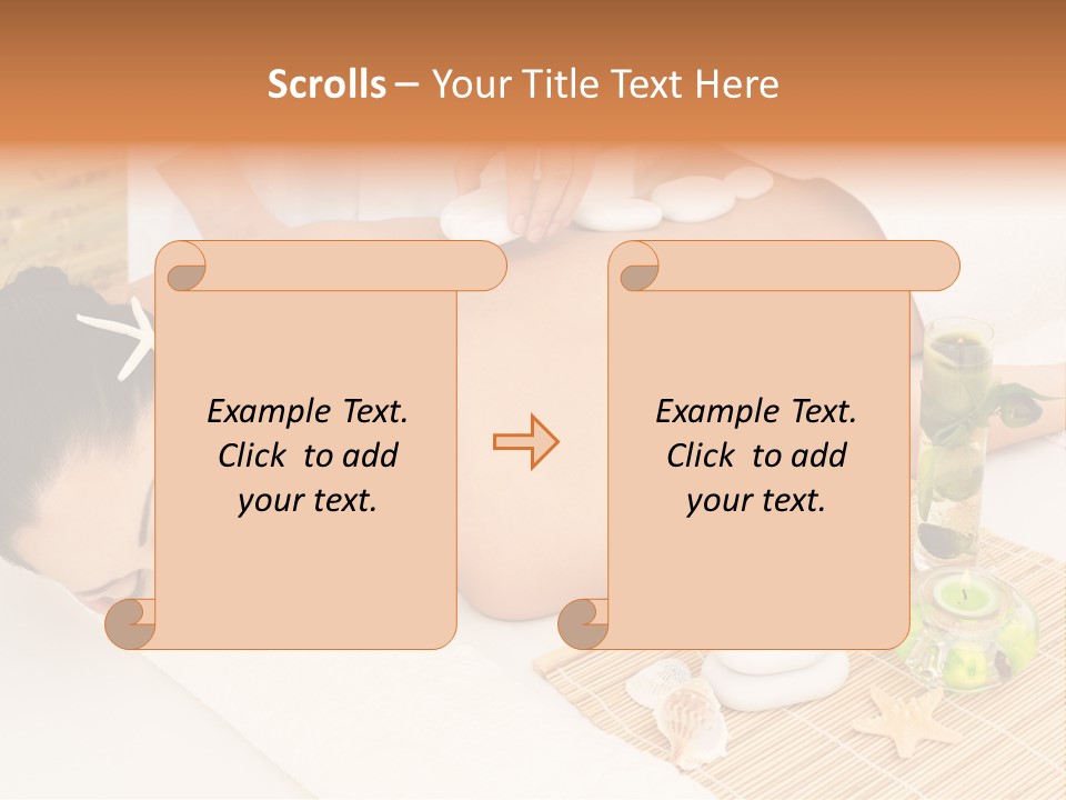 Girl Woman Spa Treatment PowerPoint Template