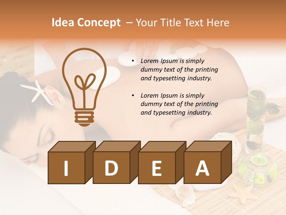 Girl Woman Spa Treatment PowerPoint Template