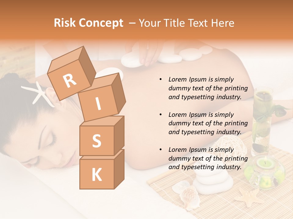 Girl Woman Spa Treatment PowerPoint Template