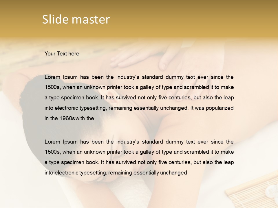 Caucasian Therapy Female PowerPoint Template