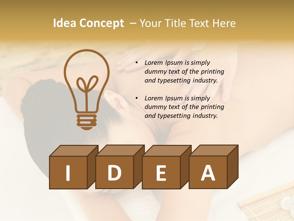 Caucasian Therapy Female PowerPoint Template