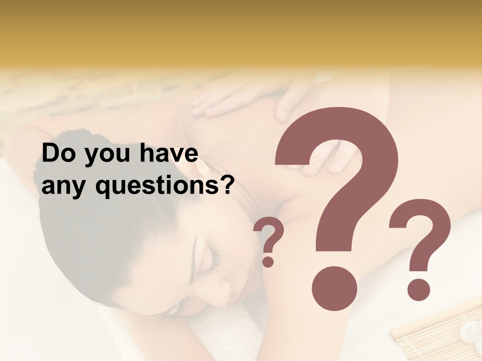 Caucasian Therapy Female PowerPoint Template