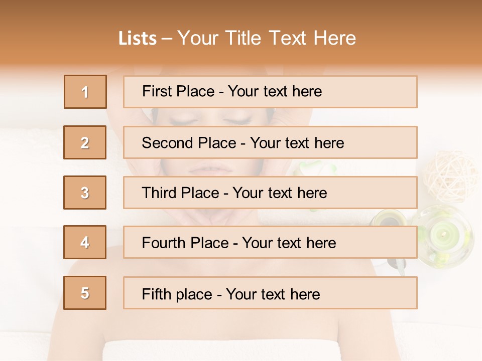 Body Pamper Neck PowerPoint Template