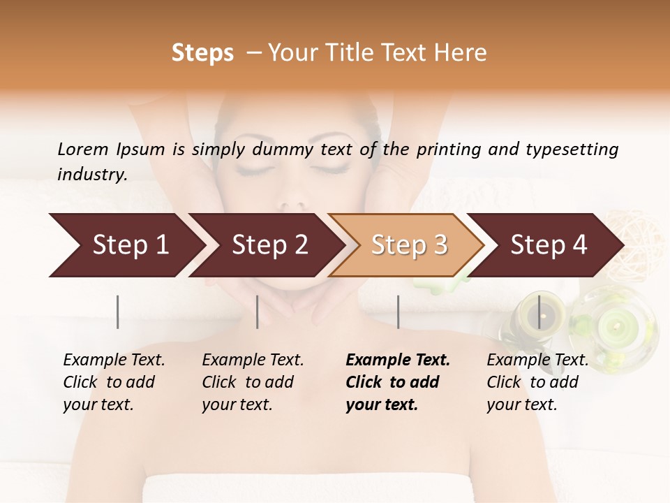Body Pamper Neck PowerPoint Template