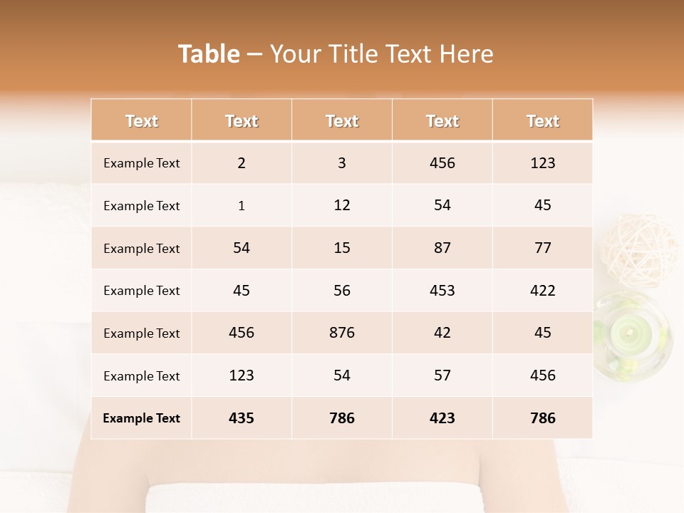 Body Pamper Neck PowerPoint Template