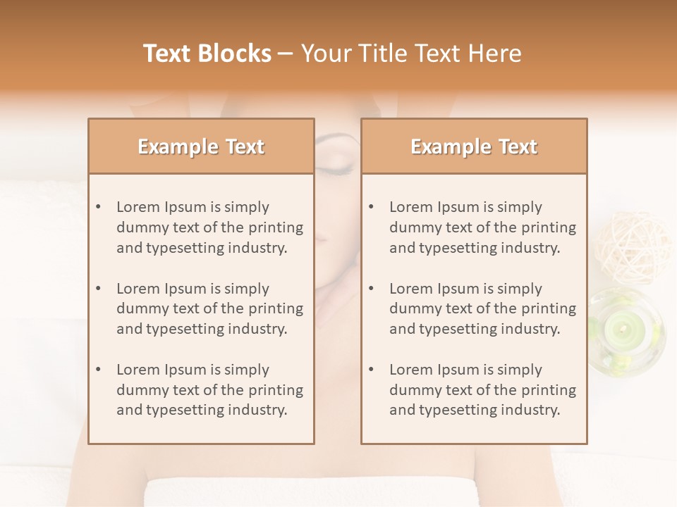 Body Pamper Neck PowerPoint Template
