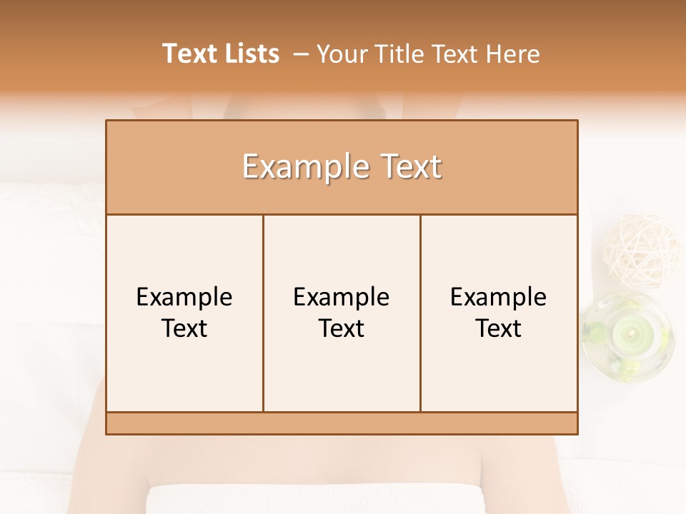 Body Pamper Neck PowerPoint Template