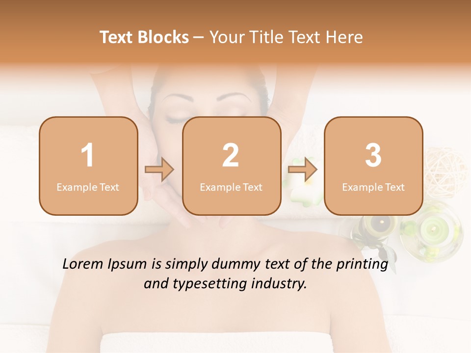 Body Pamper Neck PowerPoint Template