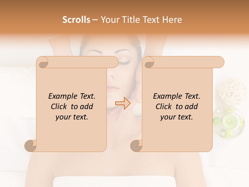 Body Pamper Neck PowerPoint Template