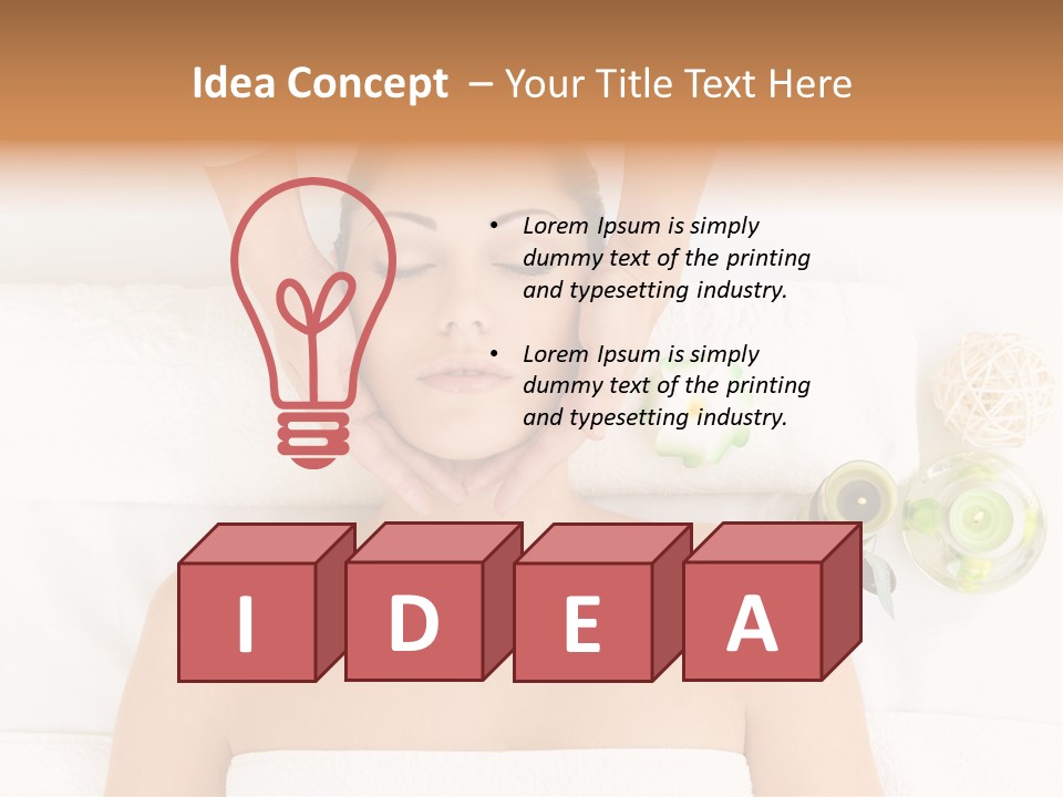 Body Pamper Neck PowerPoint Template