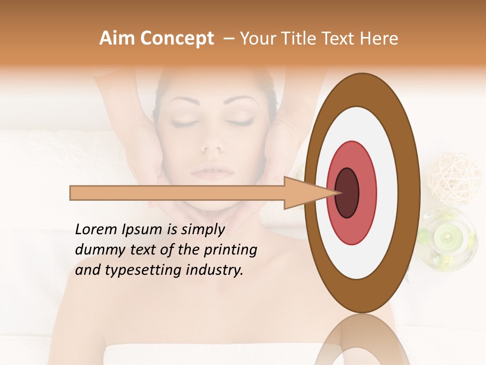 Body Pamper Neck PowerPoint Template