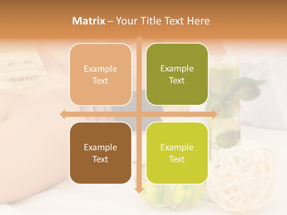 Relaxing Green Woman PowerPoint Template