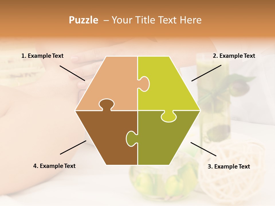 Relaxing Green Woman PowerPoint Template