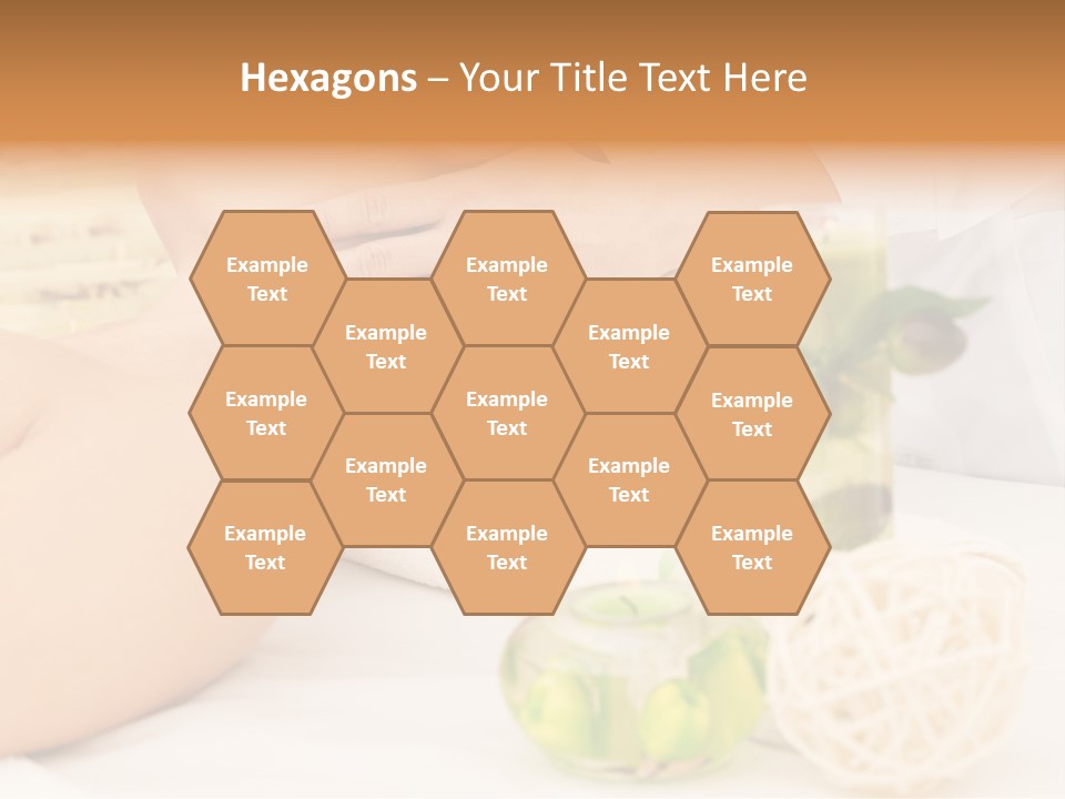 Relaxing Green Woman PowerPoint Template