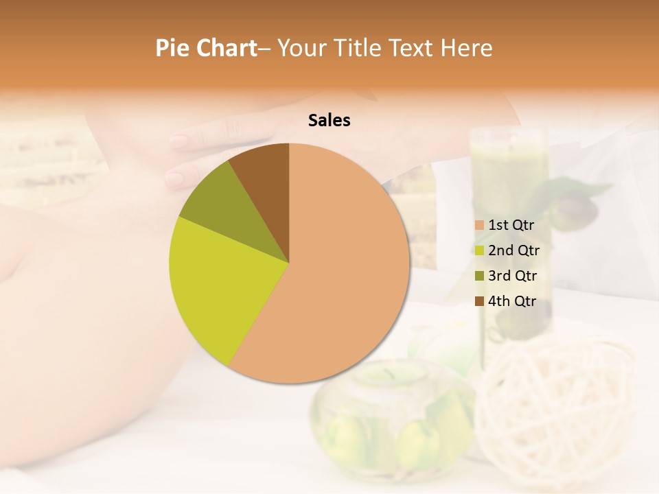 Relaxing Green Woman PowerPoint Template