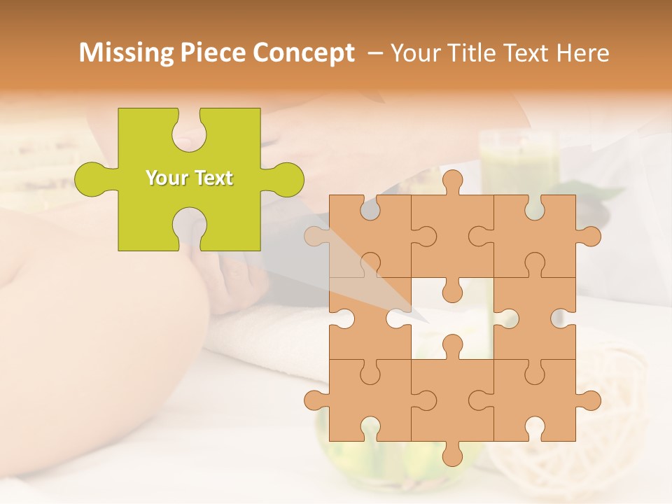 Relaxing Green Woman PowerPoint Template