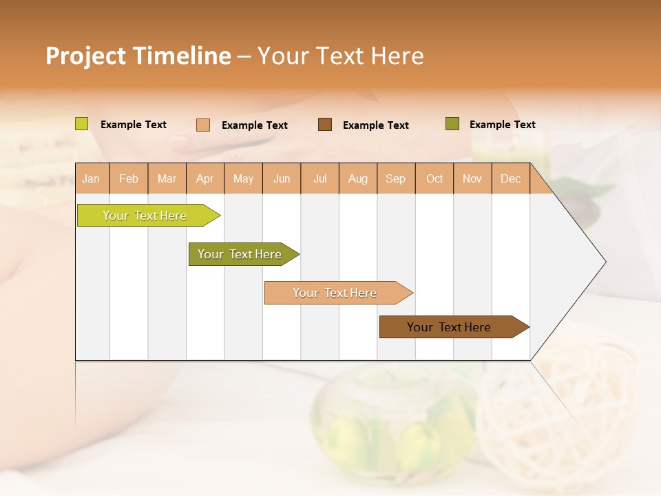 Relaxing Green Woman PowerPoint Template