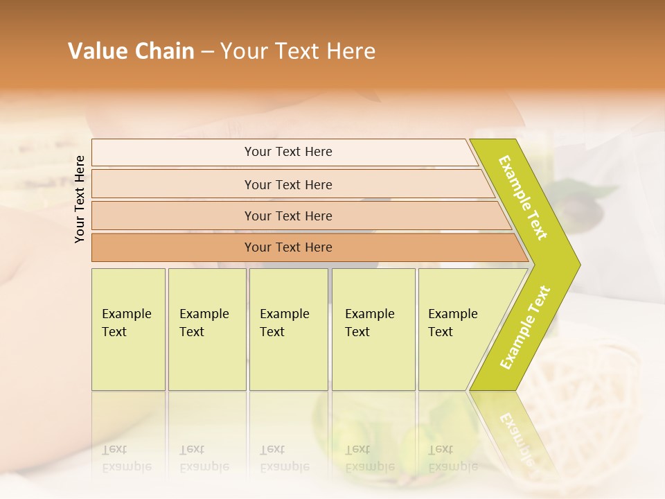 Relaxing Green Woman PowerPoint Template