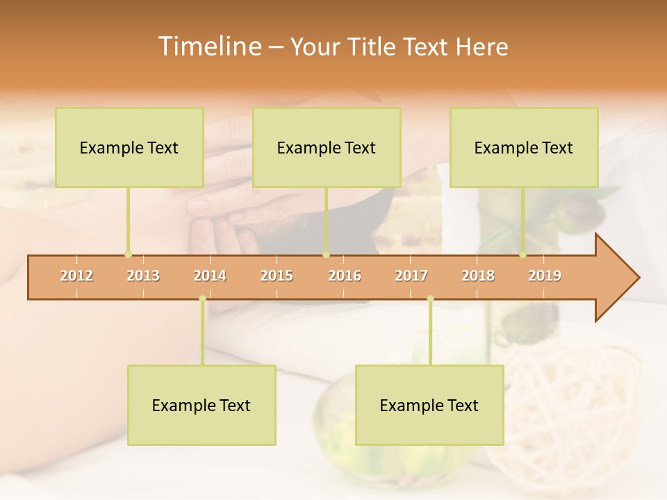 Relaxing Green Woman PowerPoint Template