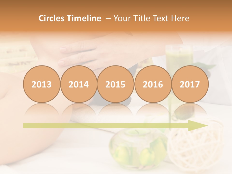 Relaxing Green Woman PowerPoint Template