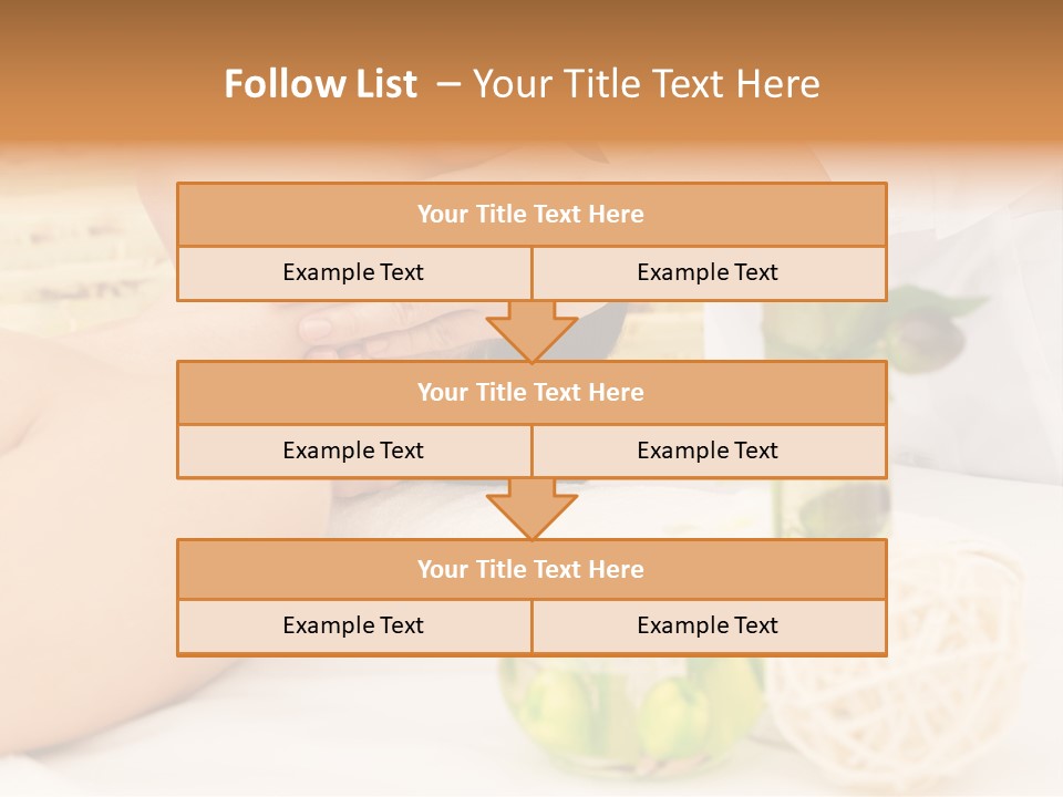 Relaxing Green Woman PowerPoint Template
