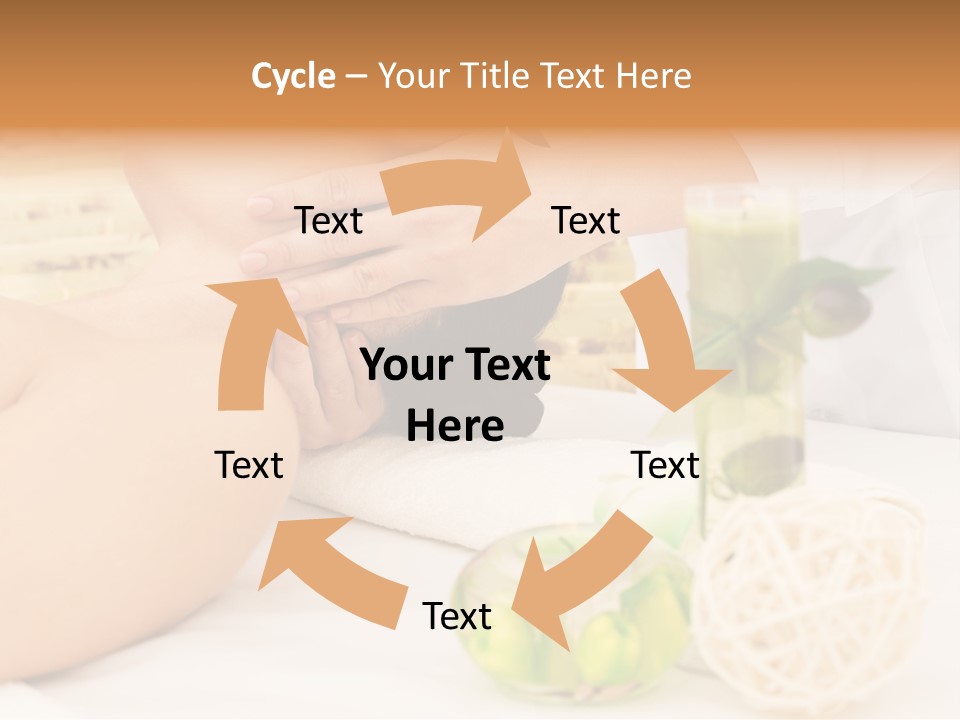 Relaxing Green Woman PowerPoint Template