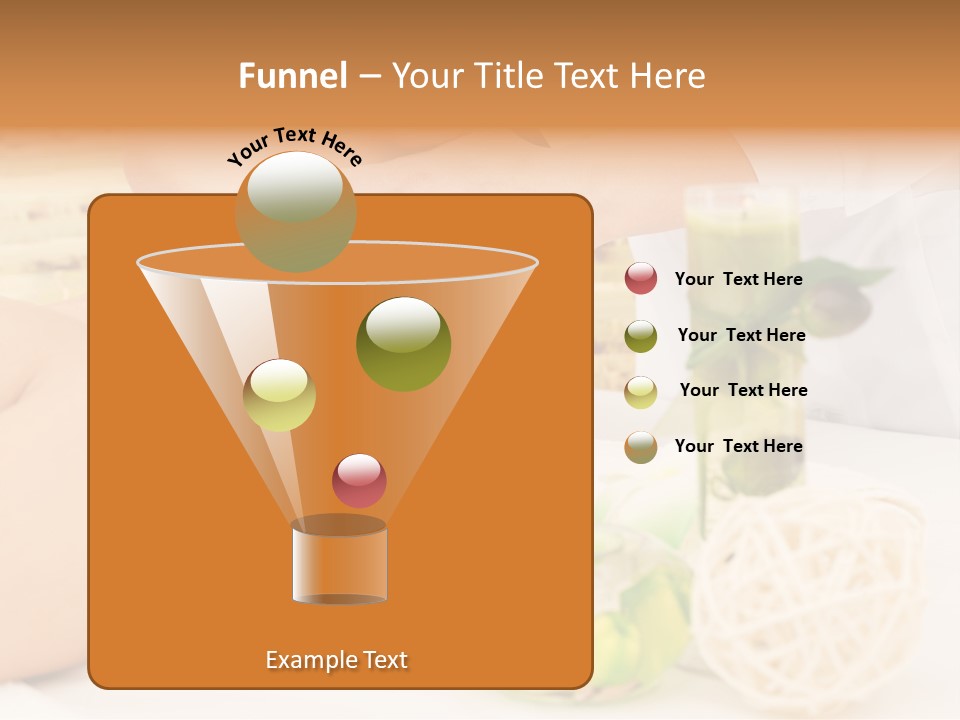 Relaxing Green Woman PowerPoint Template