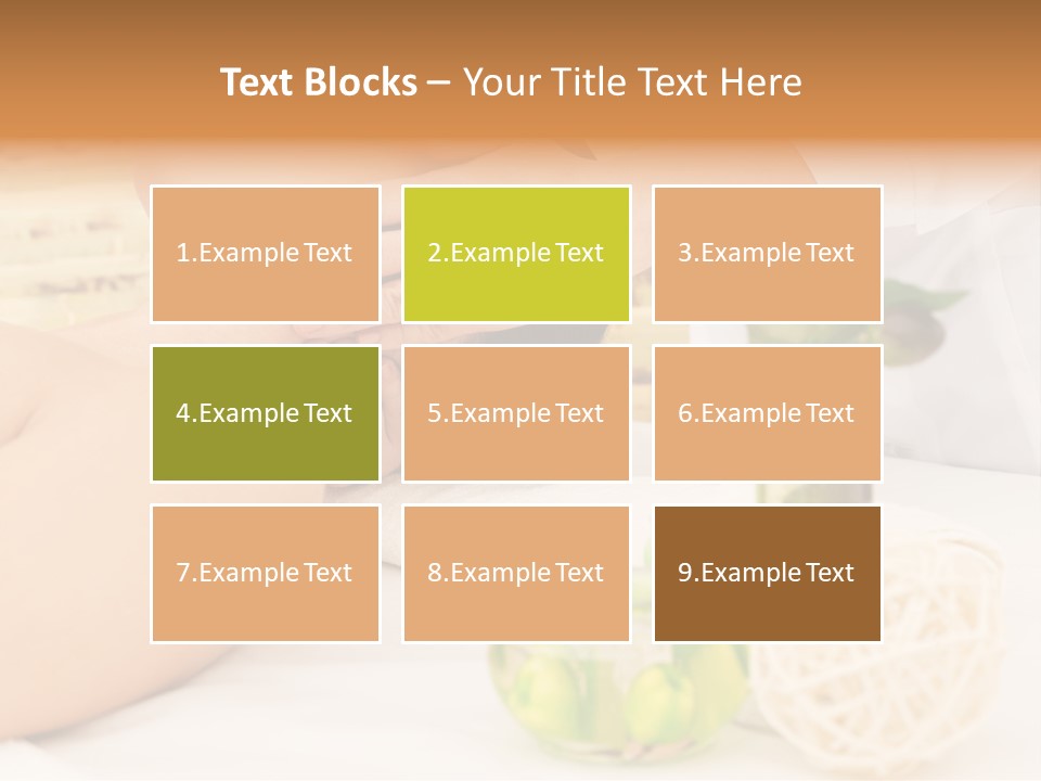 Relaxing Green Woman PowerPoint Template