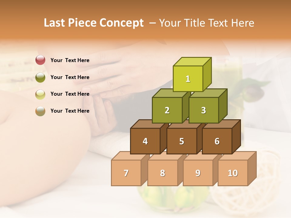 Relaxing Green Woman PowerPoint Template