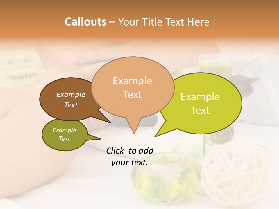 Relaxing Green Woman PowerPoint Template