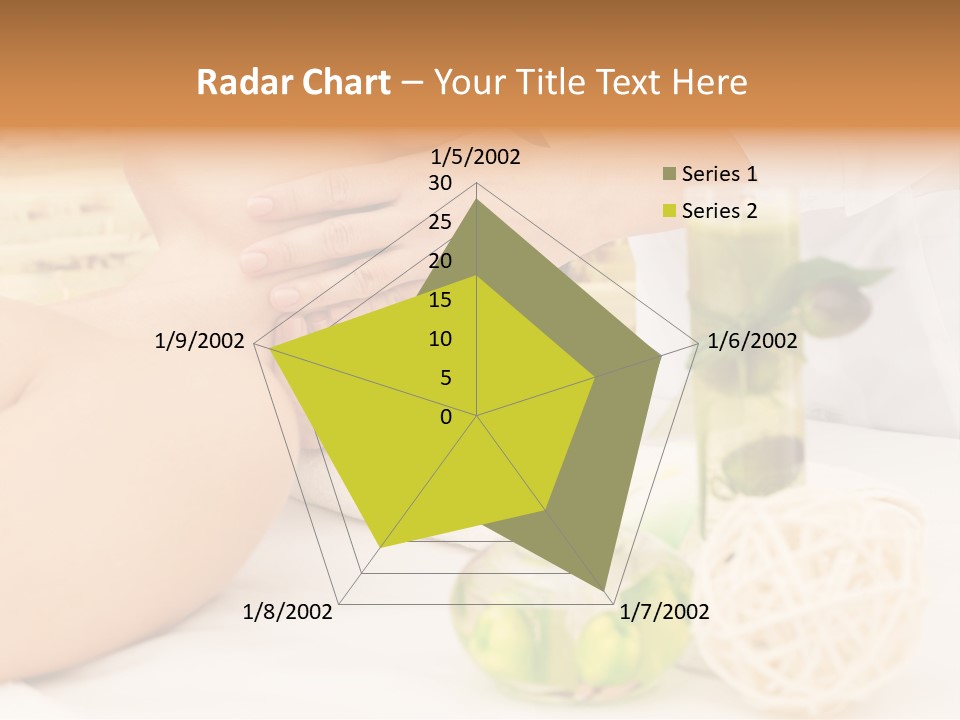 Relaxing Green Woman PowerPoint Template