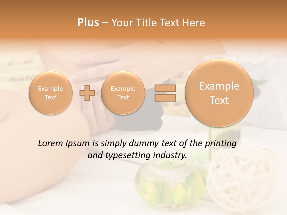 Relaxing Green Woman PowerPoint Template