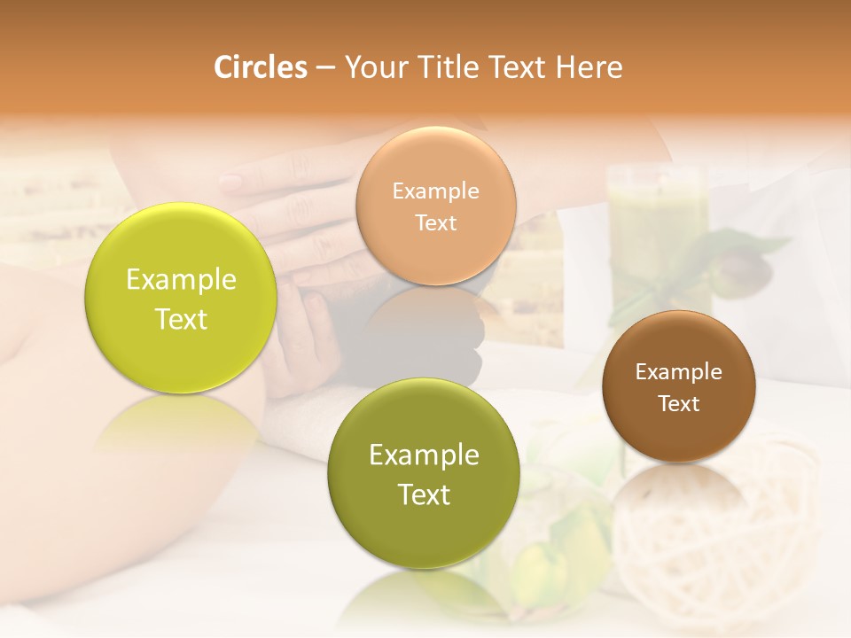 Relaxing Green Woman PowerPoint Template