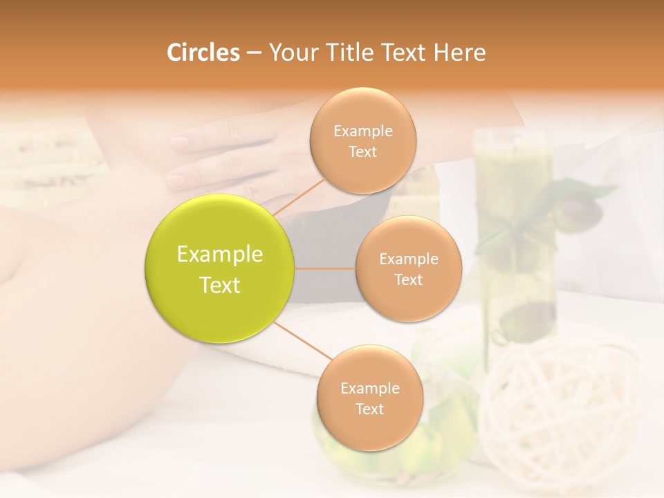 Relaxing Green Woman PowerPoint Template