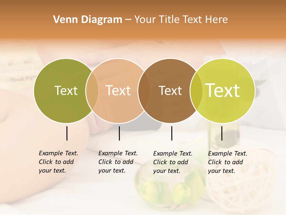 Relaxing Green Woman PowerPoint Template
