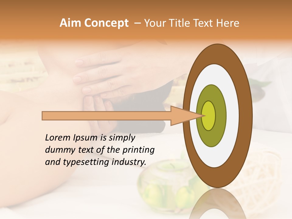 Relaxing Green Woman PowerPoint Template