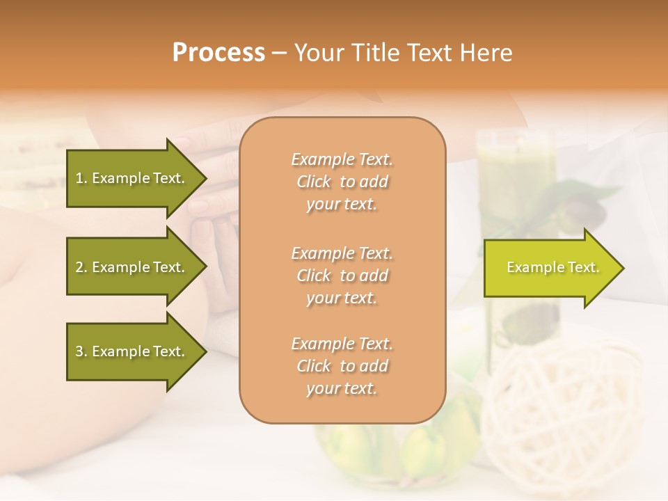 Relaxing Green Woman PowerPoint Template