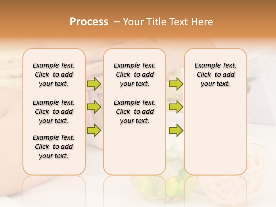 Relaxing Green Woman PowerPoint Template