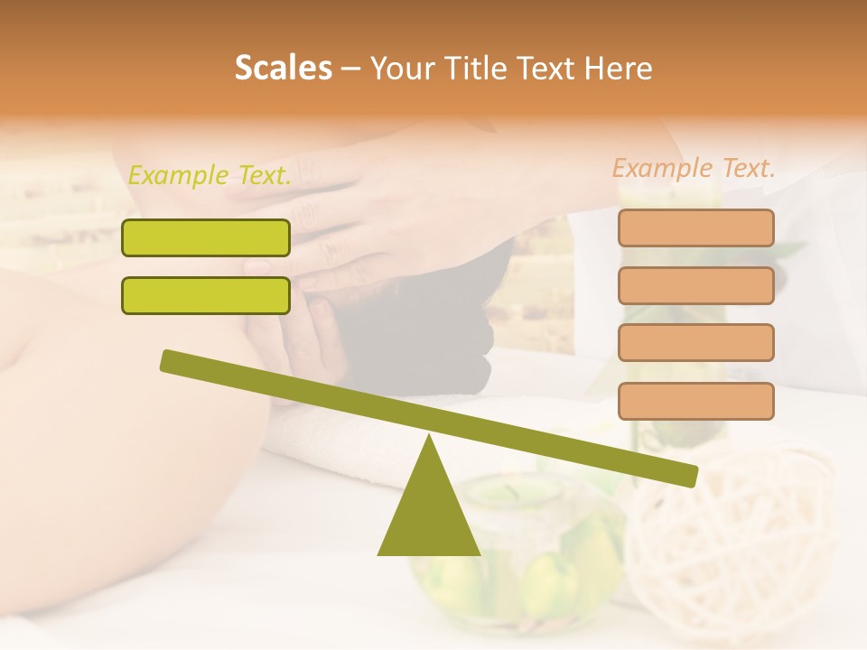 Relaxing Green Woman PowerPoint Template