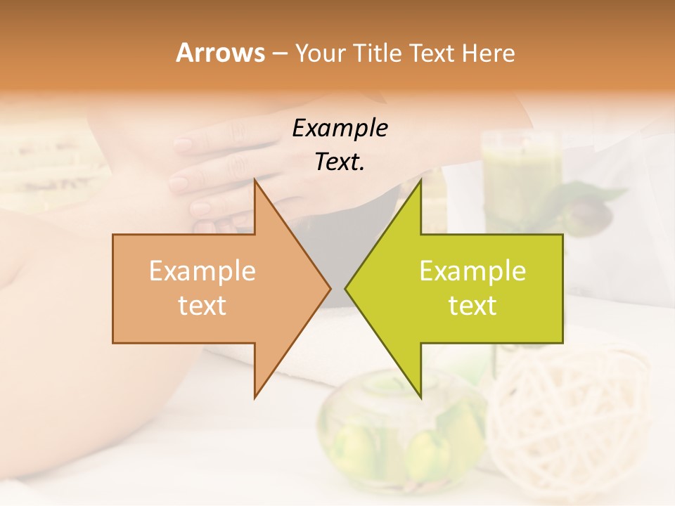 Relaxing Green Woman PowerPoint Template