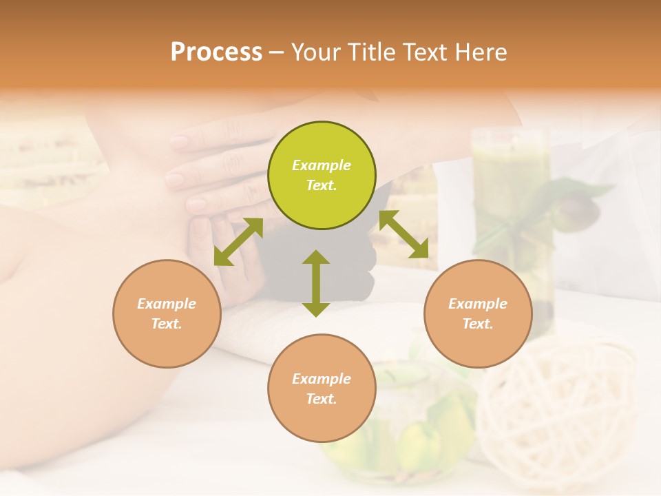 Relaxing Green Woman PowerPoint Template