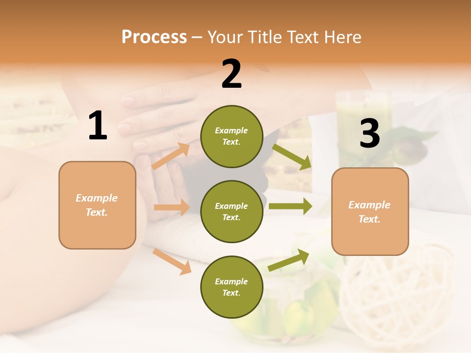 Relaxing Green Woman PowerPoint Template