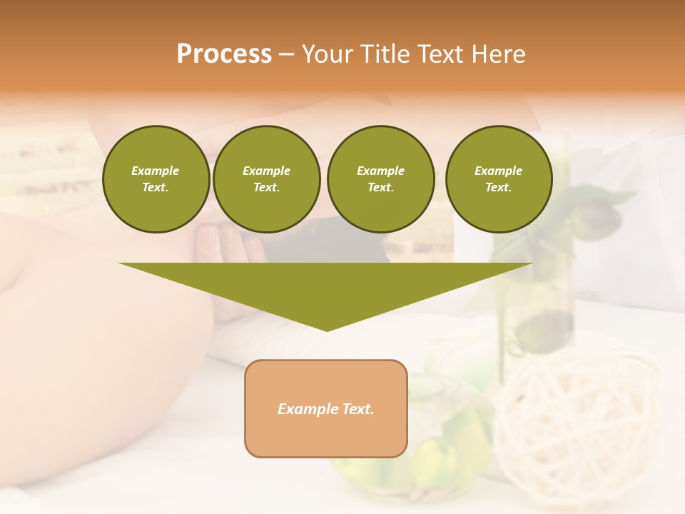 Relaxing Green Woman PowerPoint Template