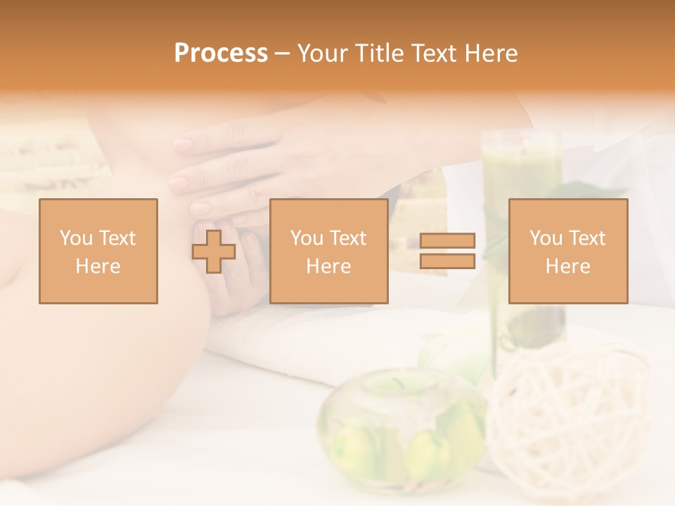 Relaxing Green Woman PowerPoint Template