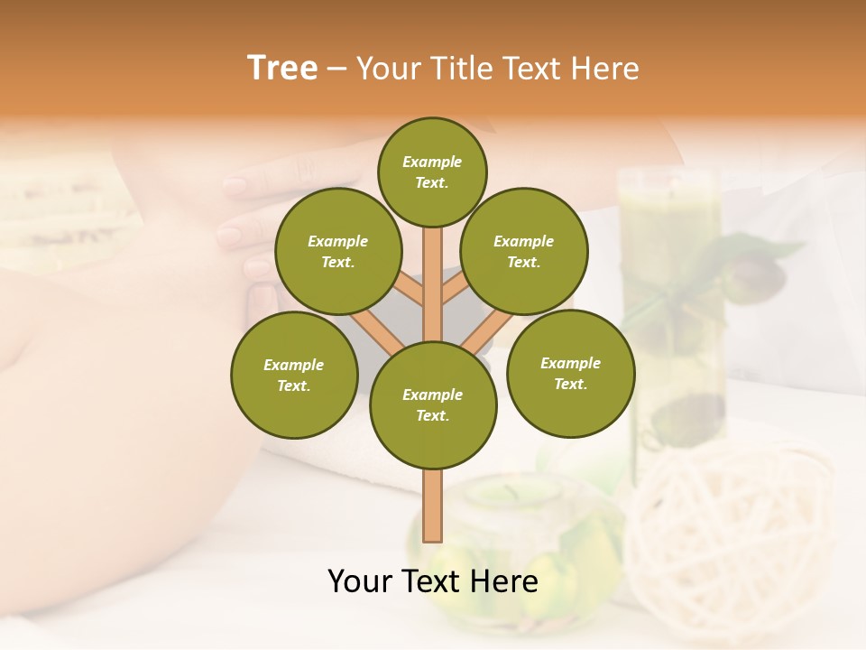 Relaxing Green Woman PowerPoint Template