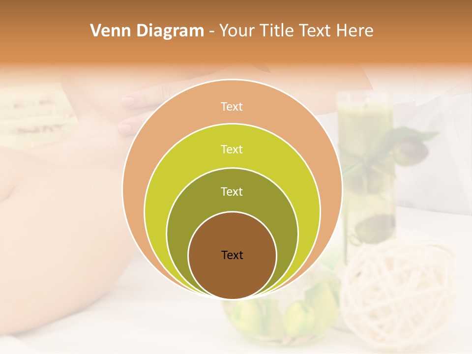 Relaxing Green Woman PowerPoint Template