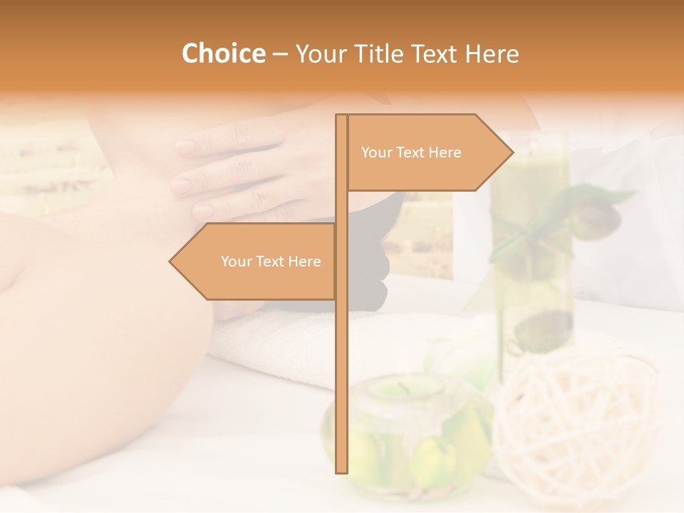 Relaxing Green Woman PowerPoint Template