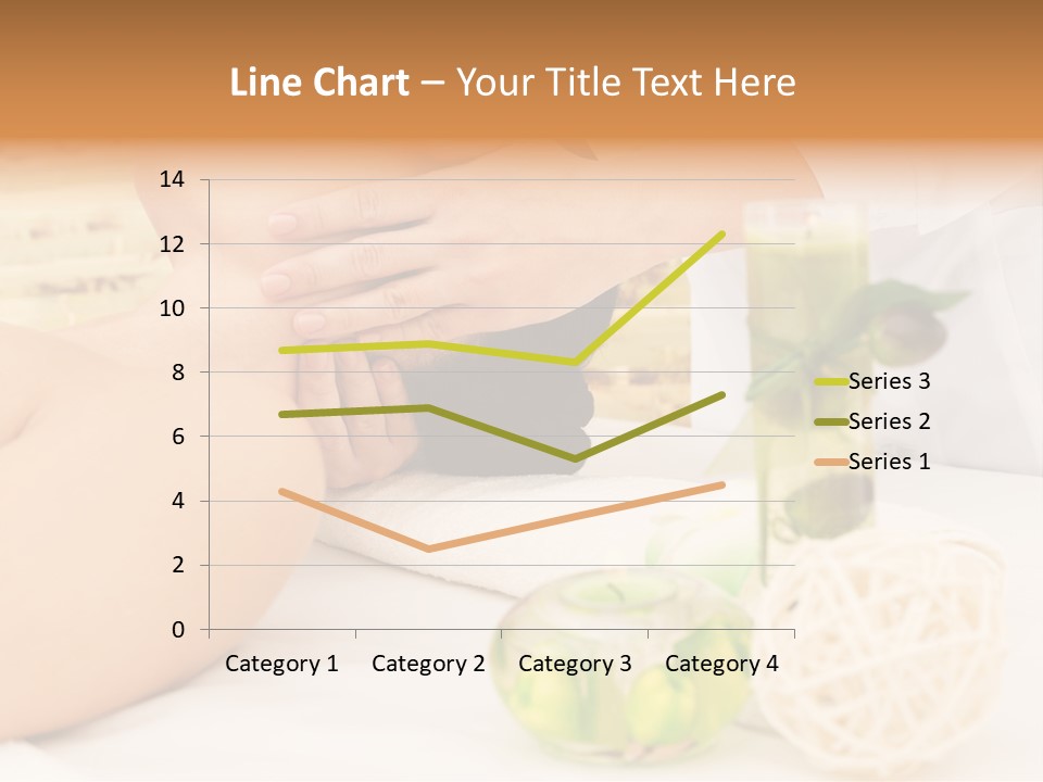 Relaxing Green Woman PowerPoint Template